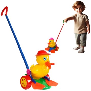 Zabawka do pchania Kaczor klapiący Max, pchacz Kaczor klapiący Max