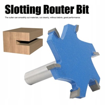 Деревообрабатывающий фрезерный станок с хвостовиком 12 мм, 6 зубьев T-образной формы