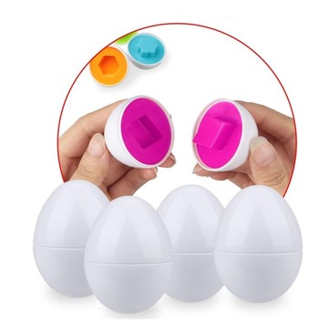 ОБРАЗОВАТЕЛЬНЫЙ ПАЗЛ С КЛАССИФИКАЦИЕЙ ПО ФОРМЕ НАБОР ИЗ 12 ЯИЦ