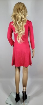 Nowa różowa rozkloszowana sukienka 32,XXS/34,XS