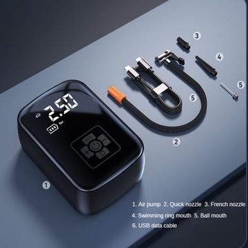 POWERBANK ЭЛЕКТРИЧЕСКИЙ АВТОМОБИЛЬНЫЙ ВЕЛОСИПЕДНЫЙ НАСОС
