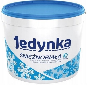 JEDYNKA ŚNIEŻNOBIAŁA FARBA EMULSYJNA DO ŚCIAN I SUFITÓW 10L