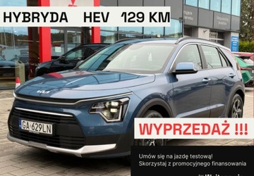 Kia Niro II Crossover 1.6 GDI 129KM 2024 Kia Niro MY25 wersja M, HEV dostepny od reki 1.6 Hybryda 129KM