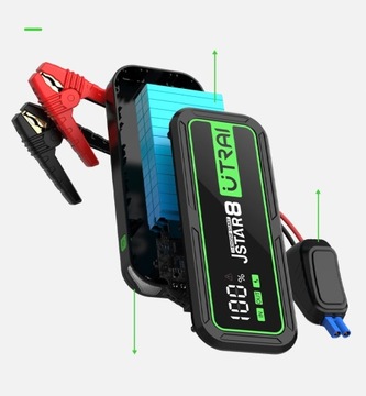 URZĄDZENIE ROZRUCHOWE STARTER BOOSTER ROZRUCH 3000A POWERBANK 20000mAh