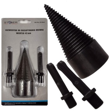 РАЗВЕРТКА СВЕРЛО ДЛЯ РАСКОЛИВАНИЯ ДЕРЕВЯННОГО КОНУСА 42 мм