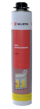 Wurth 4x Pianka Montażowa + Pistolet