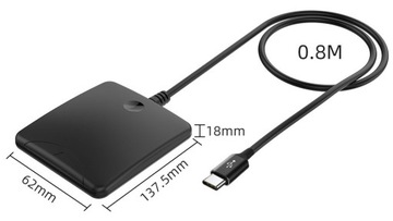 Устройство считывания карт драйверов USB-C для телефона с ПРОГРАММОЙ