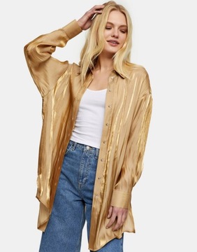 TOPSHOP DAMSKA KOSZULABRĄZOWA CASUAL 38 RNF