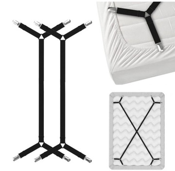 Zapięcia Paski Klipsy Zestaw Bed Sheet Clips 2 szt