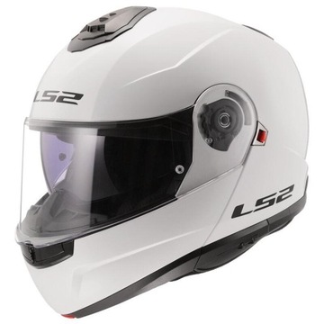 LS2 FF908 STROBE II kask szczękowy biały S