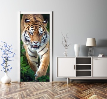 FOTOTAPETA NA DRZWI NAKLEJKA SAMOPRZYLEPNA TYGRYS