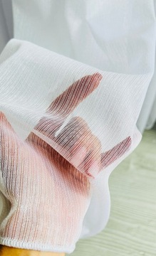 ТКАНЬ МОРОЗНАЯ ШТОРА PRINCESSA BAMBOO STRIPES полуматовая GLAMOUR SMOOTH 300