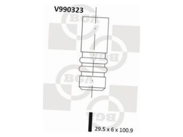 BGA V990323 VENTIL NASÁVÁCÍ