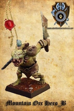 Mountain Orc Hero with hand weapon 1 szt.