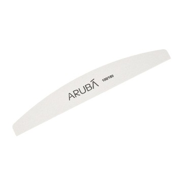 Pilnik do paznokci półksiężyc- biały 100/180 Aruba