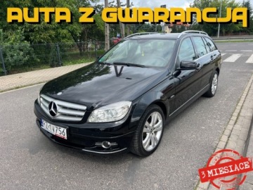 Mercedes Klasa C W204 Kombi T204 1.8 180 CGI BlueEFFICIENCY 156KM 2010 Mercedes-Benz Klasa C AUTOMAT KLIMATYZACJA POLSKORY GRZANE FOTELE PARKTRON