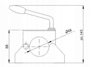 ОПОРНОЕ КОЛЕСО AL-KO + КОМПЛЕКТ ЗАЖИМОВ ДЛЯ ПРИЦЕПА