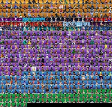 FORTNITE KONTO TRAVIS BANDIT MARVEL STAR WARS GALAXY VDOLCE OG SKINY SKULL