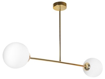 LAMPA WISZĄCA SUFITOWA ŻYRANDOL ZŁOTA KULE LED