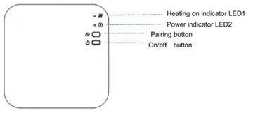 КОМНАТНЫЙ ТЕРМОСТАТ ТЕМПЕРАТУРА БЕСПРОВОДНОЙ ПИТАНИЕ WIFI + БАТАРЕИ AA