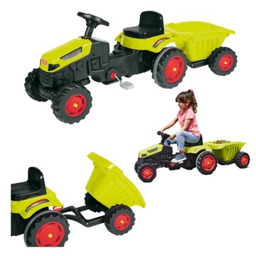 Traktor na pedały z PRZYCZEPĄ napęd łańcuch 50kg