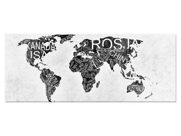 Obraz Mapa świata 100x40 Mapa 1854A_1I do salonu