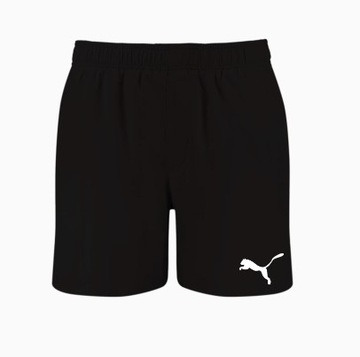 PUMA SPODENKI MĘSKIE CZARNE WIĄZANE Z LOGO XS SPF