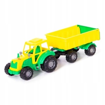 TRAKTOR Z PRZYCZEPĄ DO PIASKOWNICY RÓŻNE KOLORY