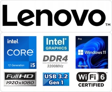 Компьютер Lenovo IdeaCentre AiO 3 24IAP7 23,8 i5-12450H, 32 ГБ SSD, 1024 ГБ W11