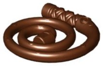 LEGO bicz pejcz zwinięty broń brązowy 1 szt. 61975
