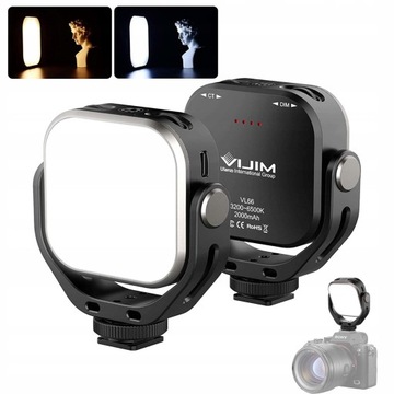 Lampa LED Obrotowa Video Fotograficzna Ulanzi VL66 MINI MAŁA OŚWIETLENIE