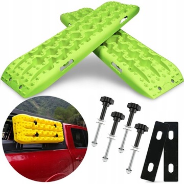 TRAPY PIASKOWE BŁOTNE ŚNIEGOWE X-BULL OFF-ROAD GREEN + UCHWYTY MONTAŻOWE