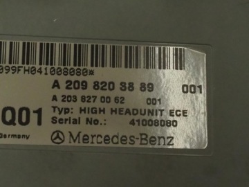 Magnetola MERCEDES W209 CLK 2098203889 – nuotrauka 12