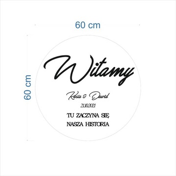 Tablica powitalna wesele dekoracja TAB-3SP