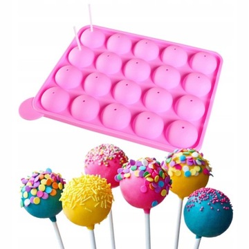 FORMA SILIKONOWA DO LIZAKÓW CZEKOLADY CAKE POPS
