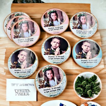 20 х ФОТОМАГНИТ Благодарность за Святое Причастие + целлофан 55 мм КОМ3