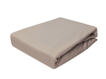PRZEŚCIERADŁO JERSEY Z GUMKĄ 80X200 CAPPUCCINO
