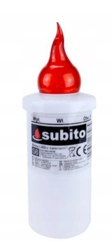 Свеча светодиодная Subito S6, зеленая 2R6