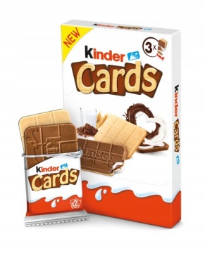 KINDER CARDS WAFELEK KAKAOWO - MLECZNY 76,8 g