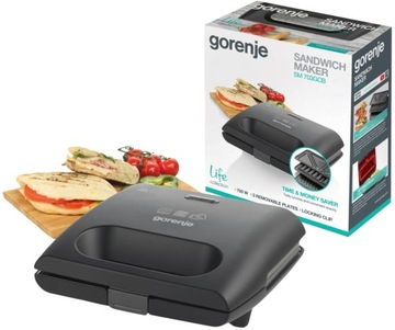 Opiekacz 3w1 Gorenje SM703GCB 700W Tosty Gofry Grill wymienne płytki