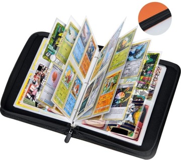 АЛЬБОМ КЛАССА НА 320 КАРТ ПОКЕМОНА, ГЛАДКИЙ ОРАНЖЕВЫЙ