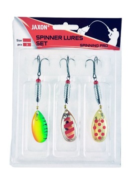 3x Błystka obrotówka Jaxon zestaw Uran nr 3/8g!