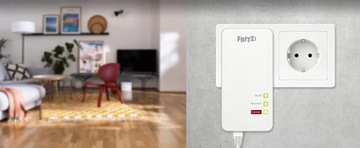 FRITZ!Powerline 1260 - одиночный ПЛК WiFi Mesh адаптер AC + N