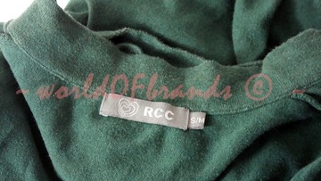 RCC Sweter ŻABOT MORSKA ZIELEŃ kokardka vintage M