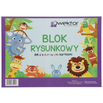 BLOK RYSUNKOWY A4 KOLOR 16K WEKTOR