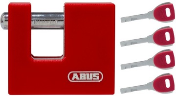 ABUS KŁÓDKA TRZPIENIOWA 878/80 4 KLUCZE MONOBLOC