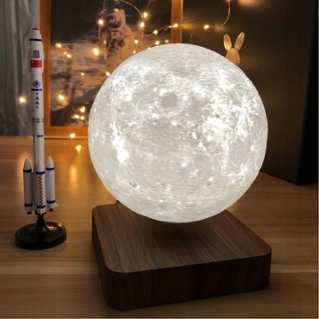 3D НАСТОЛЬНАЯ ЛАМПА С ПЛАВАЮЩЕЙ ЛУНОЙ НОЧНИК