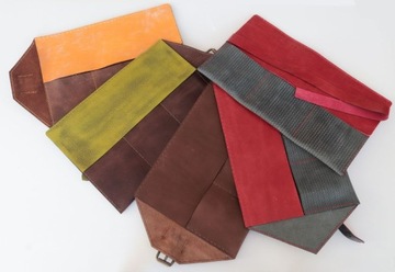 ETUI podróżne roller bag pokrowiec na 3 zegarki skóra brązowy SUPER PREZENT