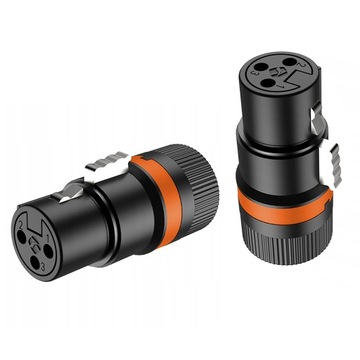 WTYK XLR ŻEŃSKI NA KABEL PRZEWÓD 3 - 6mm ROXTONE LX3F KONFEKCJA DIY SOLIDNY
