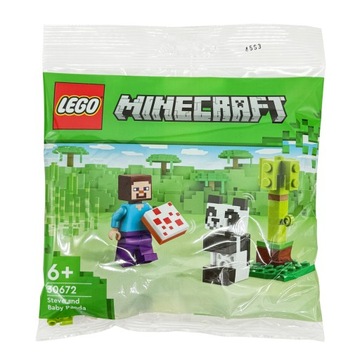 LEGO 30672 MINECRAFT Steve i mała panda - NOWE saszetka polybag